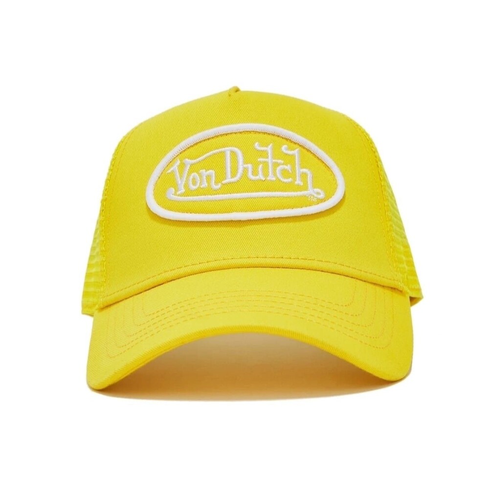 VON DUTCH New Men’s Unisex Trucker Hat Lemon Yellow VDHH0001